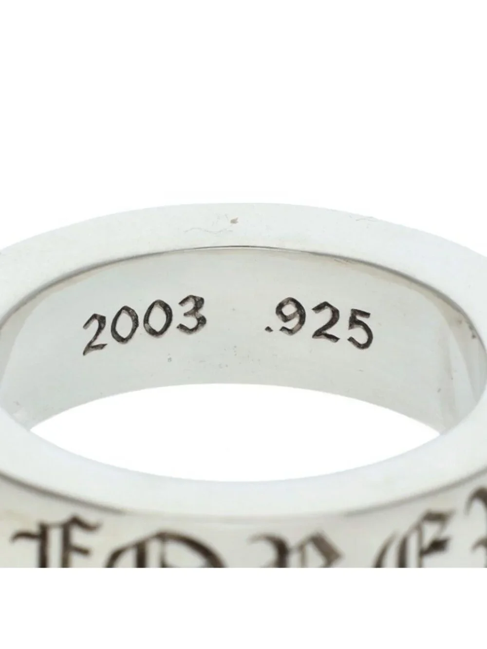 Chrome Hearts Spacer Forever Silver Ring